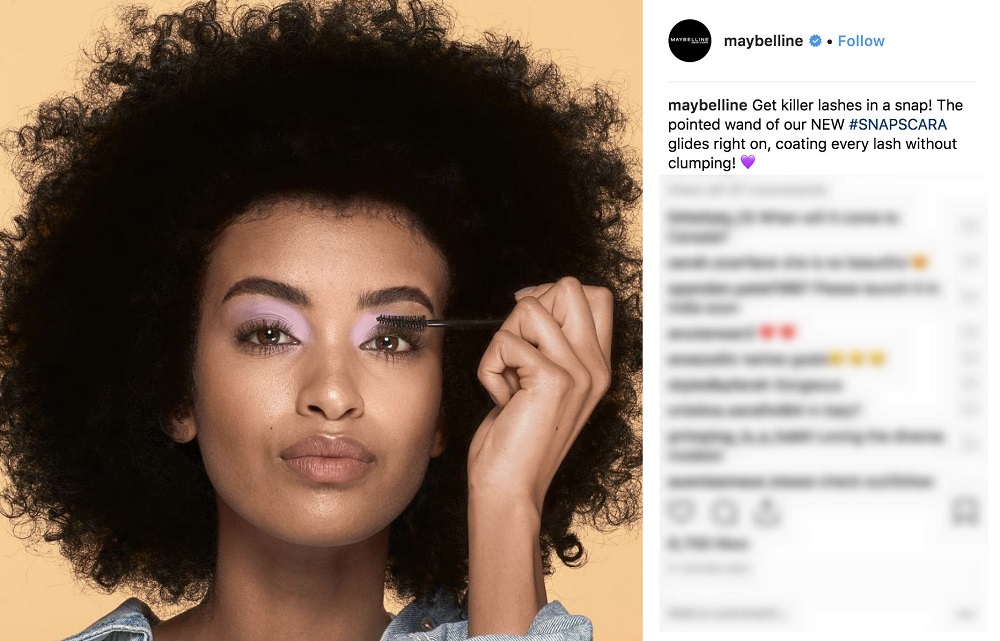 A screengrab from Maybellineu00e2u20acu2122s Instagram account. u00e2u20acu201d AFP pic      