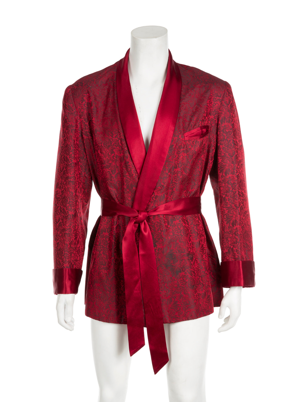 Playboy founder Hugh Hefner’s trademark silk smoking jacket from Hugh Hefner collection going up for sale as part of an auction of his belongings in Culver City, California October 11, 2018. — Picture courtesy of Julien’s Auctions via Reuters