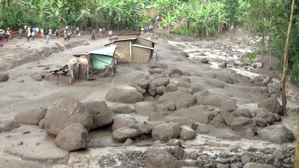 Damaged housing is seen after a landslide in Bududa, Uganda, in this still image taken from video on October 12, 2018. u00e2u20acu201d Picture by Reuters TV via Reuters