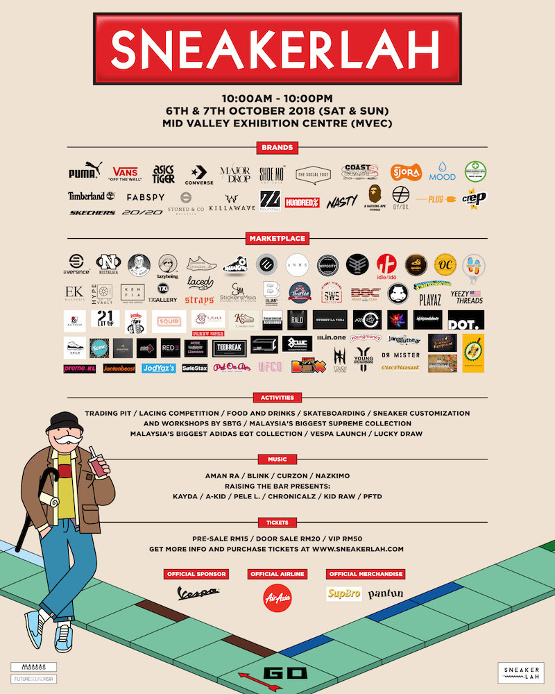 This year's theme is about Monopoly since the boardgame is similar to the trading of sneakers.