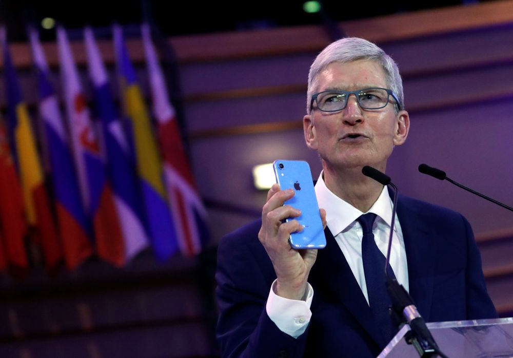Apple CEO Tim Cook delivers a keynote during the European Union's privacy conference at the EU Parliament in Brussels October 24, 2018. u00e2u20acu201d Reuters pic