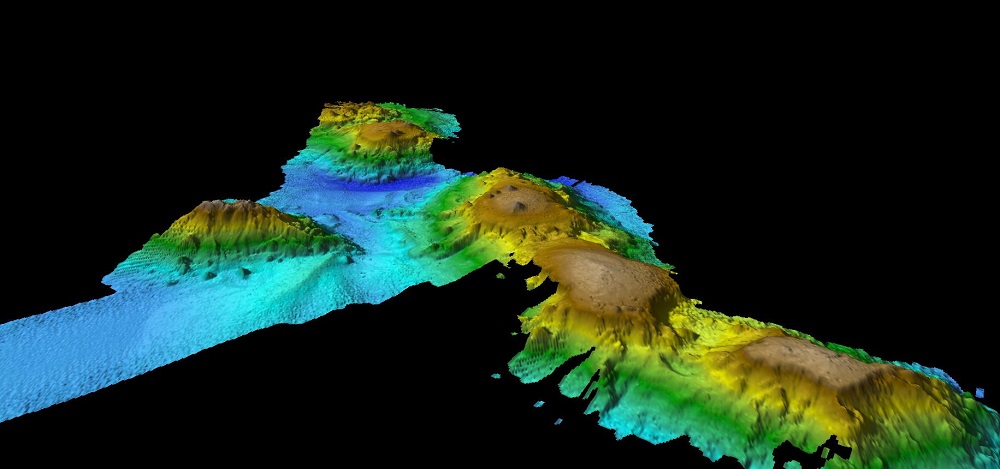 Mapping of volcanic seamounts off the coast of Tasmania. u00e2u20acu201d AFP pic