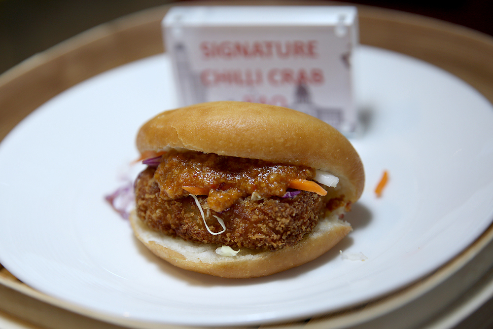The Signature Chilli Crab Bao sold at the Hawker at the Esplanade. — TODAY pic