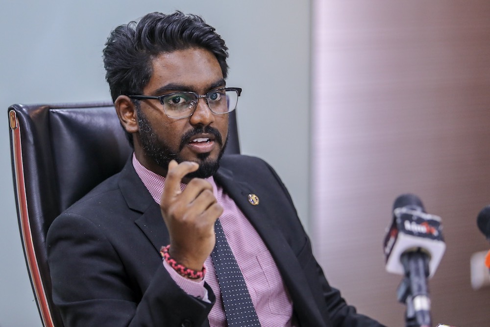 Batu MP, P. Prabakaran, speaks to the media at DBKL Tower1 in Kuala Lumpur November 7, 2018. u00e2u20acu201d Picture by Hari Anggara