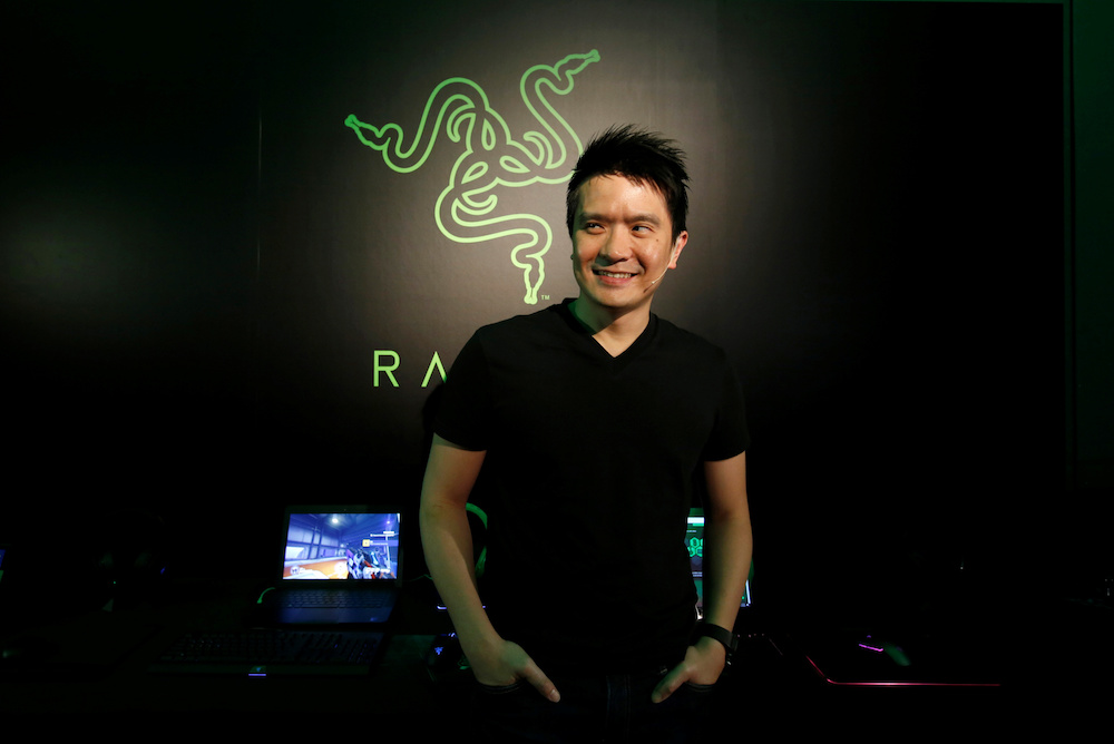 Tan Min-Liang, co-founder and CEO of Razer, poses during a news conference ahead of the company's IPO in Hong Kong October 31, 2017. u00e2u20acu201d Reuters pic
