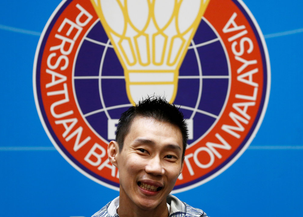Datuk Lee Chong Wei smiles during a news conference in Kuala Lumpur November 8, 2018. u00e2u20acu201d Reuters pic