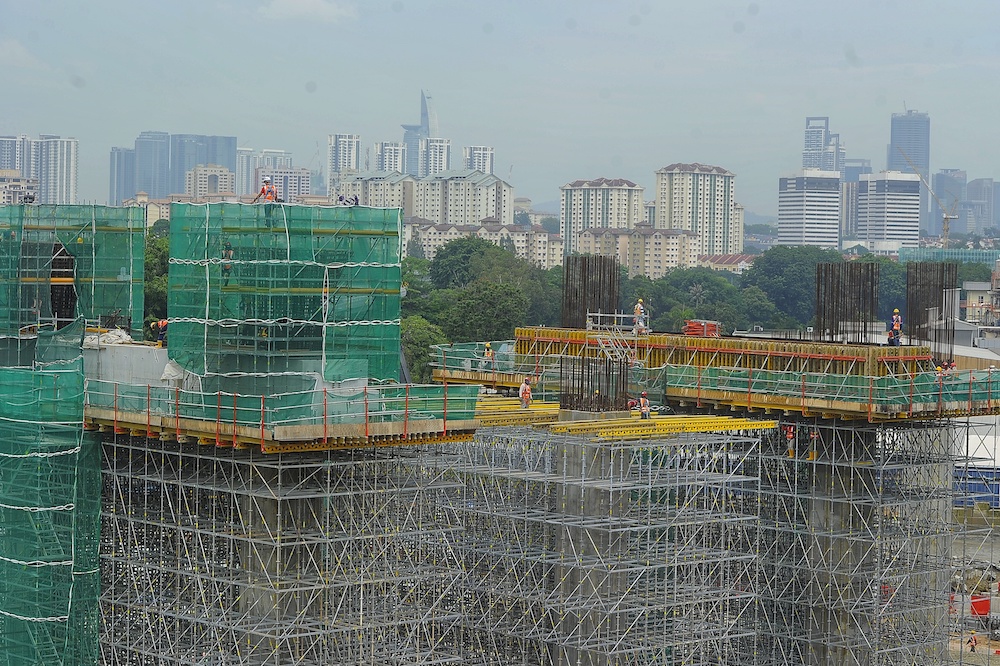 A general view of a building under construction in Kuala Lumpur November 1, 2018. u00e2u20acu201d Picture by Shafwan Zaidon