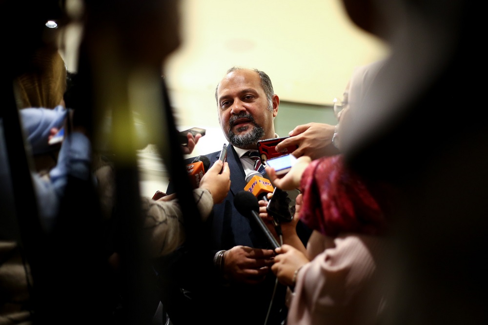 Communications and Multimedia Minister Gobind Singh Deo speaks to reporters in Kuala Lumpur November 13, 2018. u00e2u20acu201d Picture by Ahmad Zamzahuri