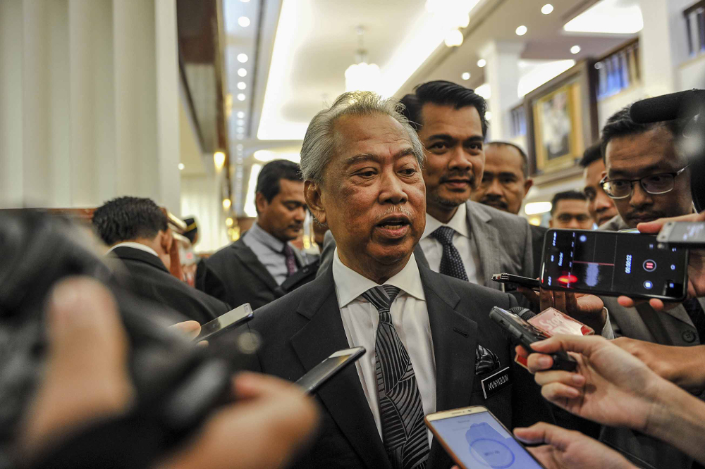 Tan Sri Muhyiddin Yassin speaks during a press conference at the Parliament, Kuala Lumpur November 19, 2018. u00e2u20acu201d Picture by Firdaus Latif