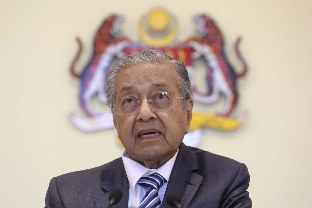 Prime Minister Tun Dr Mahathir Mohamad speaks during a news conference at the Prime Ministeru00e2u20acu2122s Office in Putrajaya November 21, 2018. u00e2u20acu201d Picture by Yusof Mat Isa