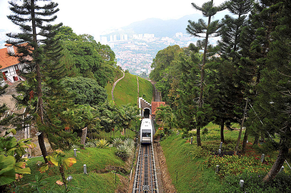 The funicular train going up Penang Hill. u00e2u20acu2022 Picture by Sayuti Zainudin