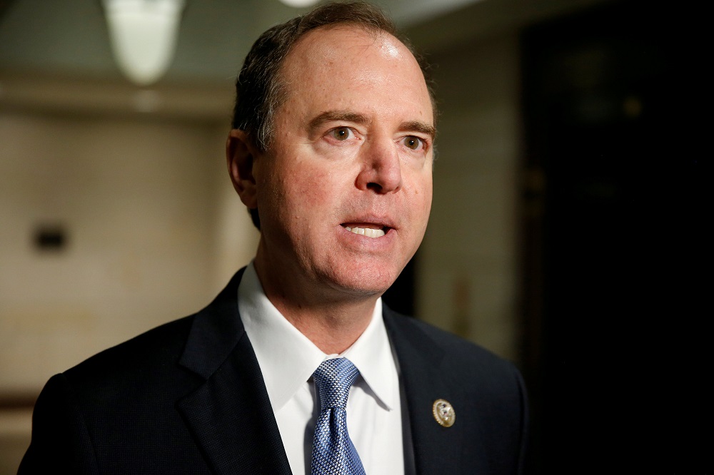 Ranking Member of the House Intelligence Committee Adam Schiff (D-CA) speaks after attending a closed door interview with the House Intelligence Committee on Capitol Hill in Washington, November 30, 2017. u00e2u20acu201d Reuters pic 
