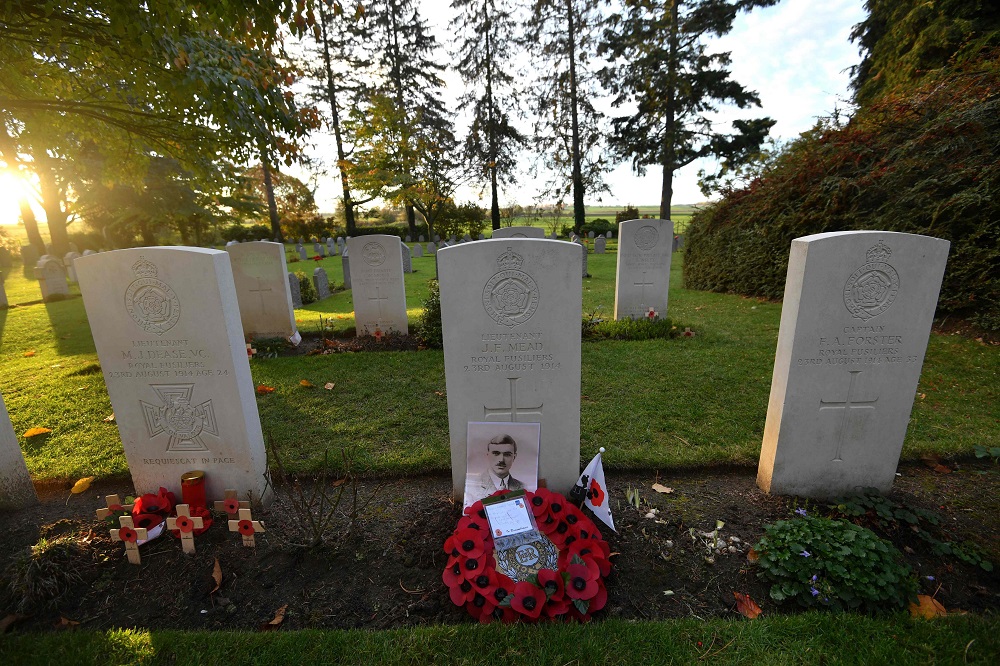 A photo taken on November 6, 2018, shows the St Symphorien Military Cemetery where the British Prime Minister is scheduled to take part in the First World War commemorations, in Mons. u00e2u20acu201d AFP pic  
