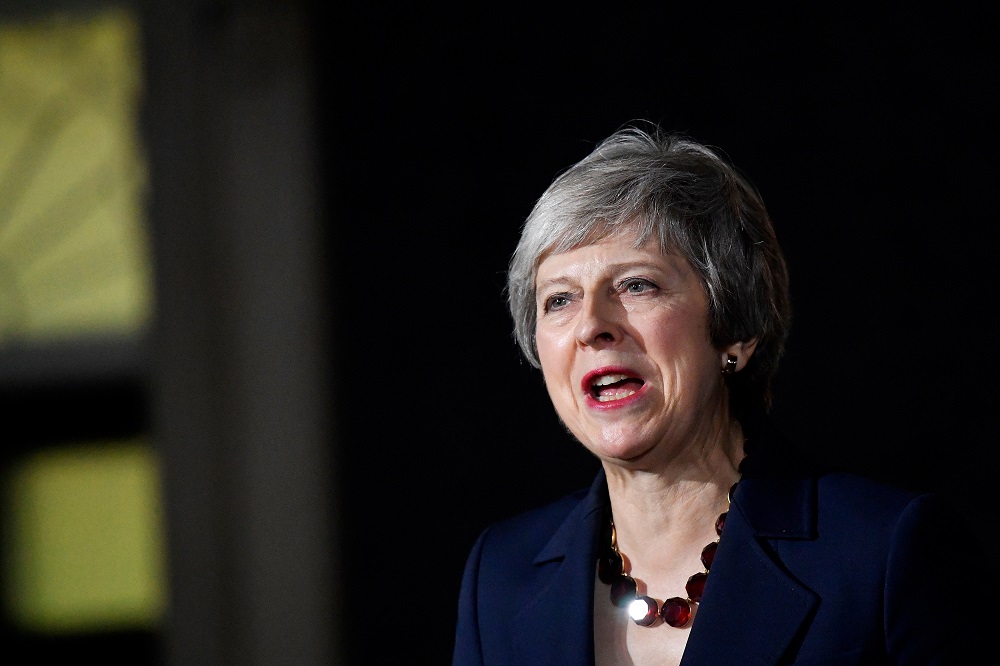 Britain's Prime Minister Theresa May, makes a statement outside 10 Downing Street, in London, Britain November 14, 2018. u00e2u20acu201d Reuters pic