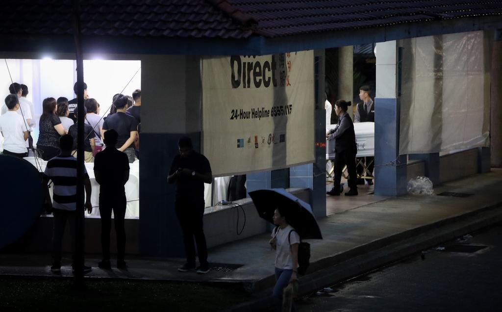 The wake of Corporal First Class Liu Kai was held on Sunday. u00e2u20acu201d Raj Nadarajan/TODAY pic