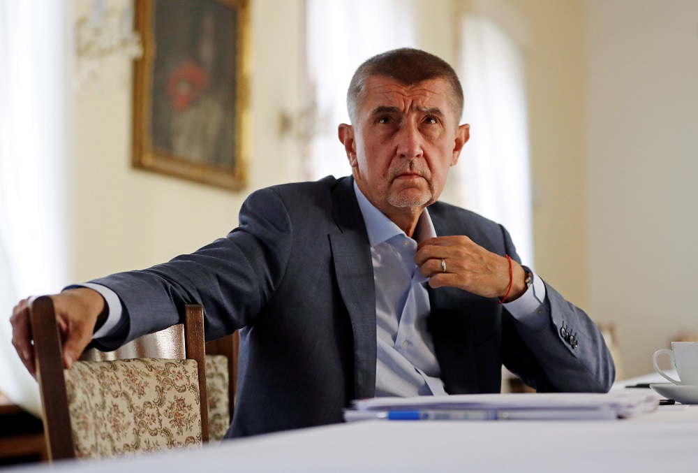 Czech Prime Minister Andrej Babis attends an interview with Reuters at the Hrzan's Palace in Prague, Czech Republic, July 31, 2018. u00e2u20acu201d Reuters pic