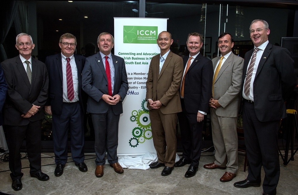 Deputy Minister International Trade and Industry, Ong Kian Ming (fourth,right) during the launch of Irish Chamber of Commerce in Malaysia, in Kuala Lumpur November 1, 2018. u00e2u20acu201d Bernama pic