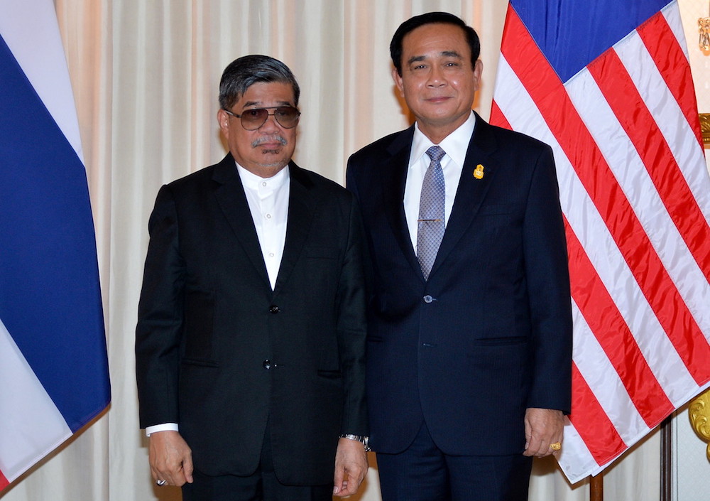 Defence Minister Mohamad Sabu calls on Thai Prime Minister, General Prayut Chan-o-cha, in Bangkok November 21, 2018. u00e2u20acu201d Bernama pic