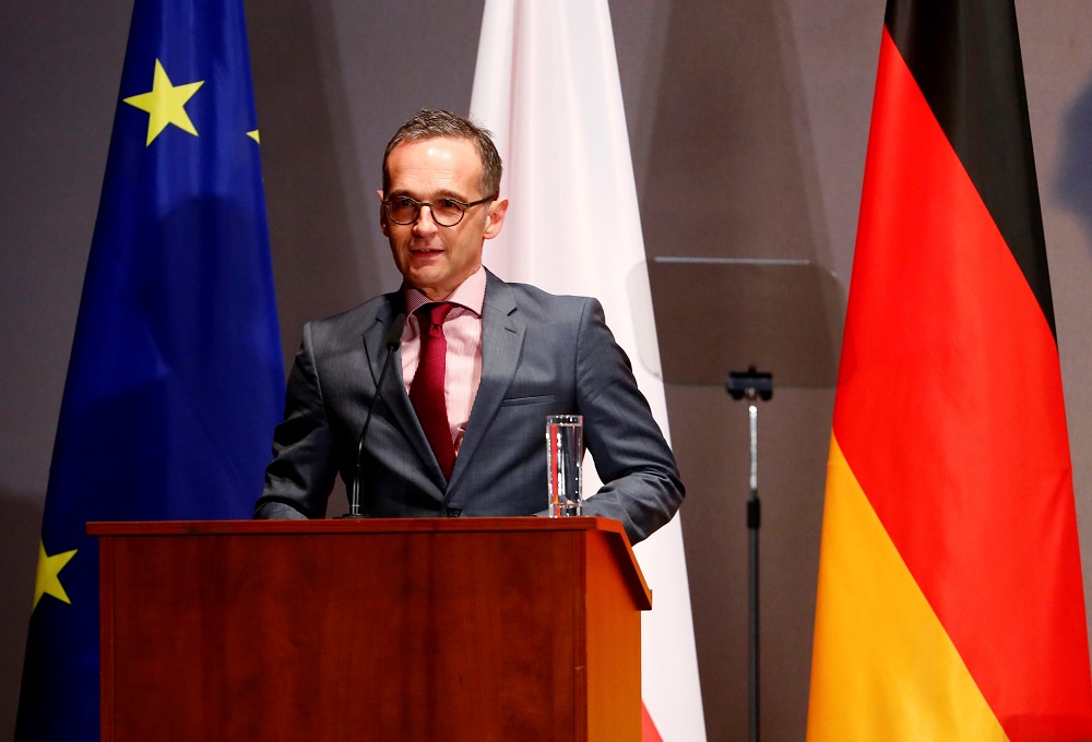 German Foreign Minister Heiko Maas addresses an event discussing issue of '100 years of German Polish policy' in Berlin, Germany, November 15, 2018. u00e2u20acu201d Reuters pic