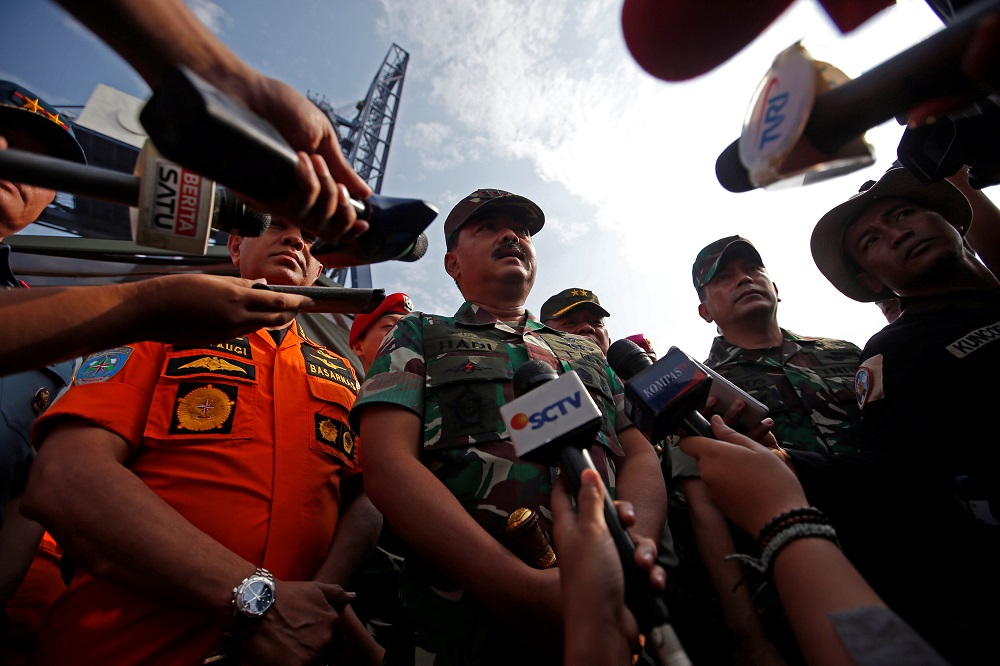 Indonesia's military chief Hadi Tjahjanto talks to journalists during a visit at Tanjung Priok port in Jakarta, Indonesia, October 31, 2018. u00e2u20acu201d Reuters pic