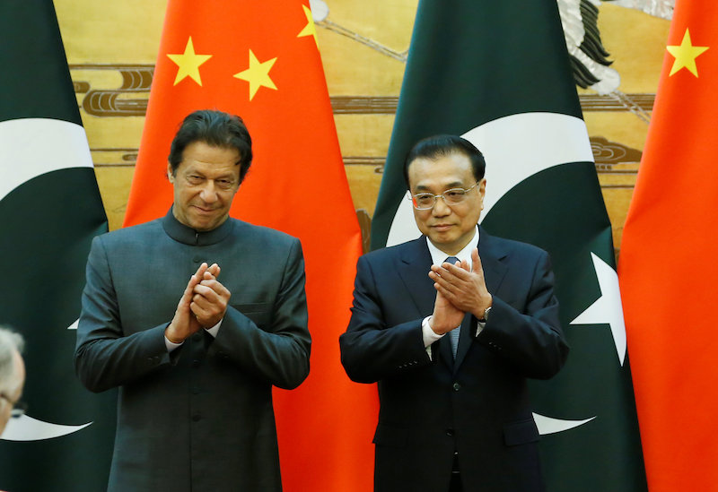 Pakistani Prime Minister Imran Khan (left) and Chinau00e2u20acu2122s Premier Li Keqiang attend a signing ceremony at the Great Hall of the People in Beijing, China, November 3, 2018. u00e2u20acu201du00c2u00a0Reuters picn