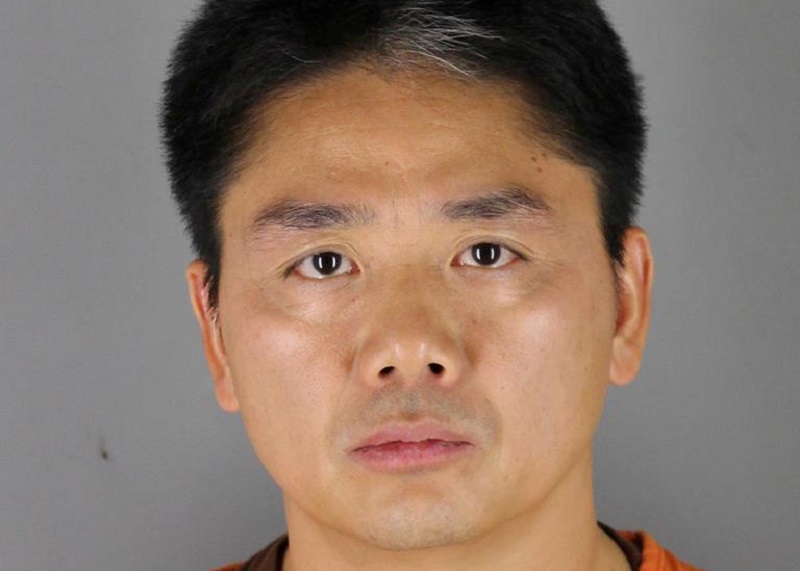 JD.com founder Richard Liu, also known as Qiang Dong Liu, is pictured in this undated handout photo released by Hennepin County Sheriff's Office, obtained by Reuters September 23, 2018. u00e2u20acu201d Reuters pic