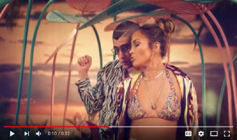 A screengrab from Jennifer Lopez and Bad Bunnyu00e2u20acu2122s u00e2u20acu02dcTe Guste (Official Teaser)u00e2u20acu2122. u00e2u20acu201d AFP pic
