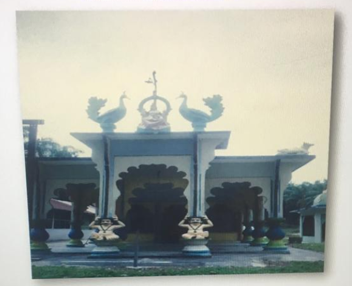 A view of the temple from the front in 1992. — Screengrab of picture courtesy of K. Chellappa