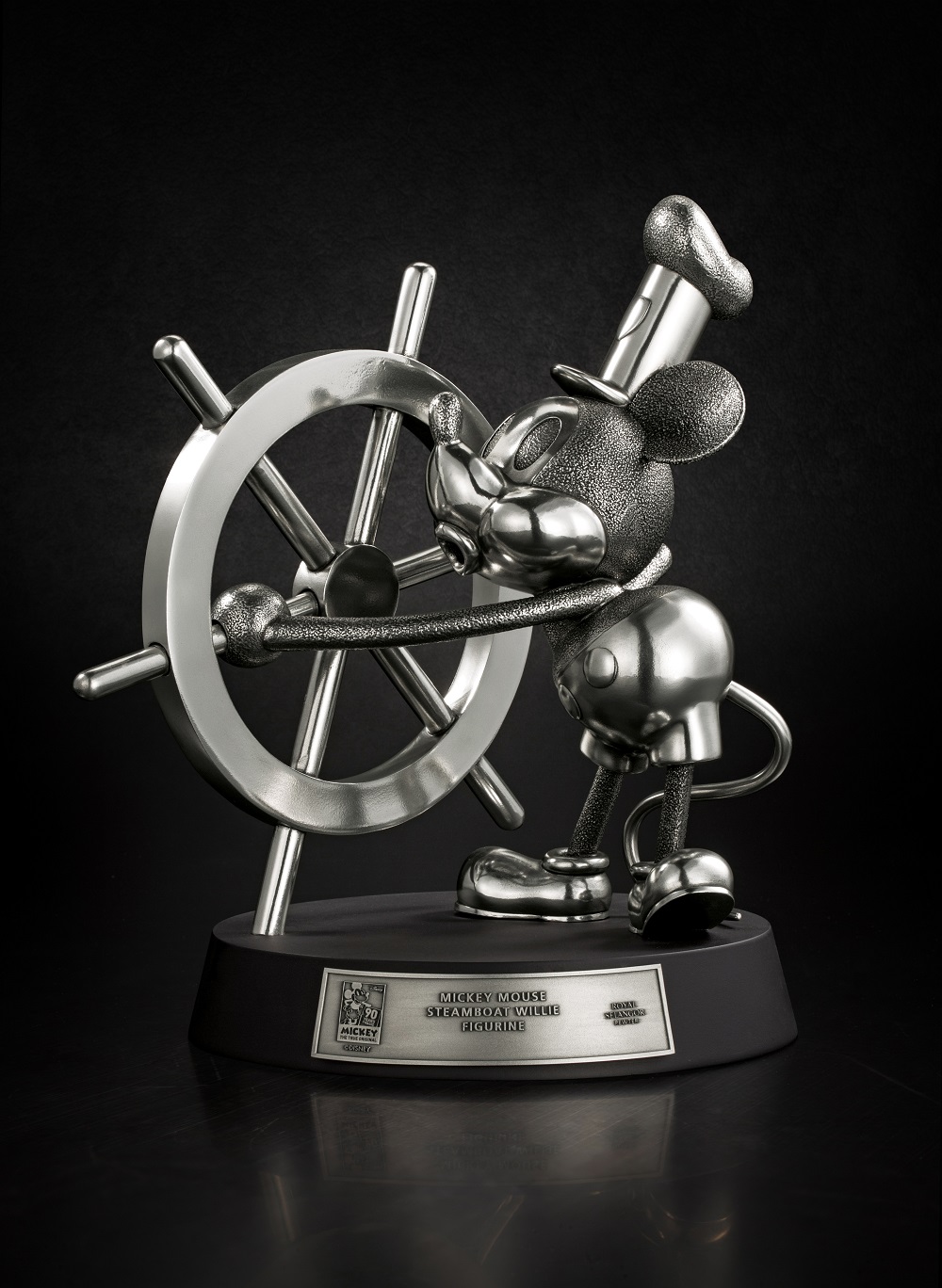 The limited edition Mickey Mouse Steamboat Willie Pewter Figurine from Royal Selangor. ― Picture courtesy of Disney Malaysia  