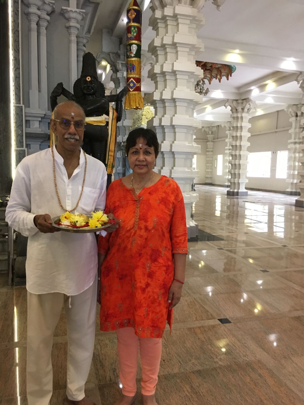 The writer and his wife in Penang.