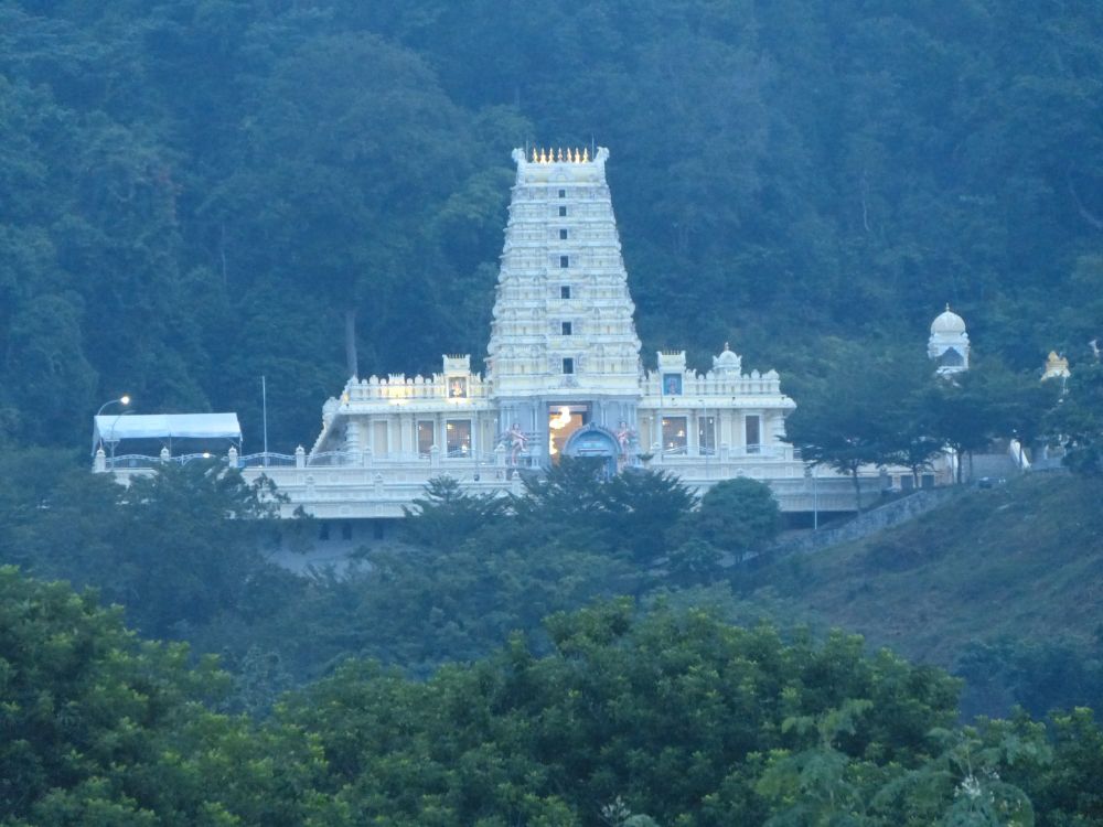 The temple in Penang is said to be the largest Murugan temple outside of India.