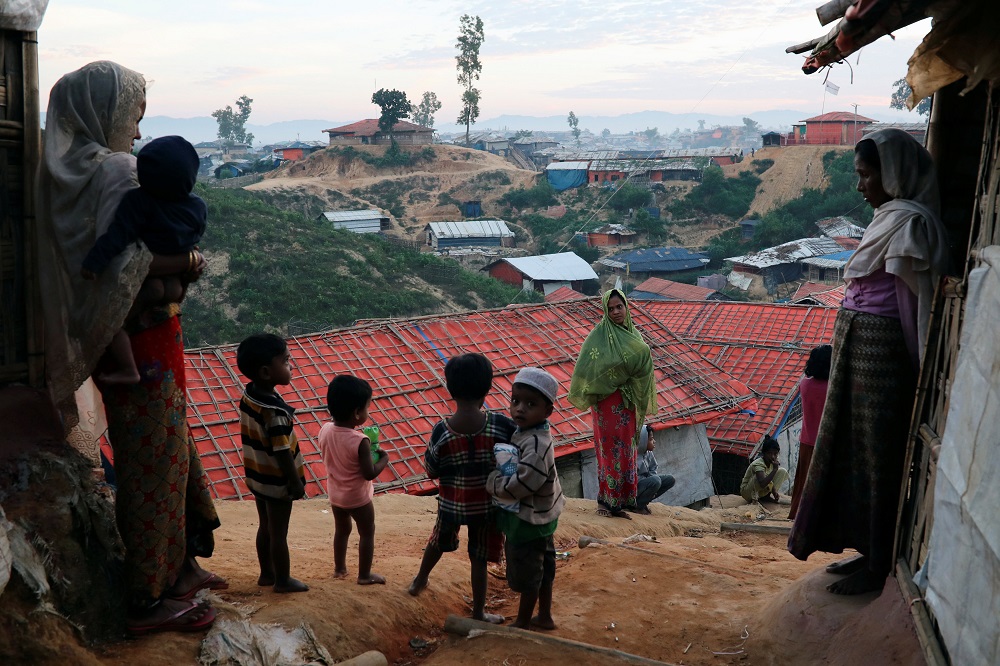 Rohingya refugee women and children look on at the Balukhali camp in Cox's Bazar, Bangladesh, November 15, 2018. u00e2u20acu201d Reuters pic