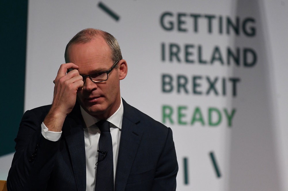 Ireland's Minister for Foreign Affairs and Trade, Simon Coveney, speaks at a 'Getting Ireland Brexit Ready' workshop at the Convention Centre in Dublin, Ireland October 25, 2018. u00e2u20acu201d Reuters pic