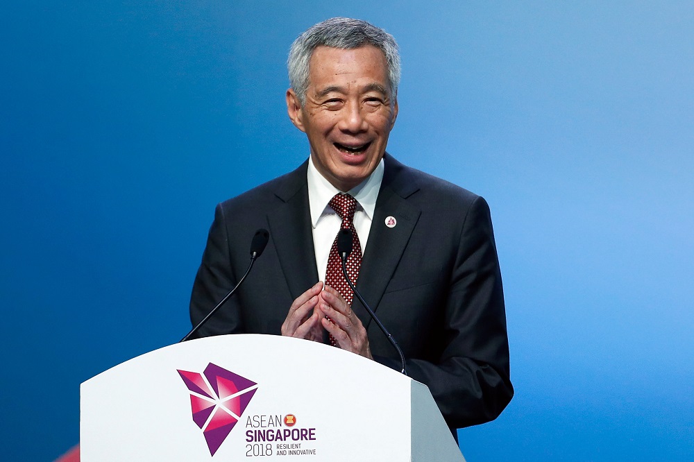 Singapore's Prime Minister Lee Hsien Loong smiles during the Closing Ceremony of the Asean Summit and Related Summit in Singapore, November 15, 2018. u00e2u20acu201d Reuters pic