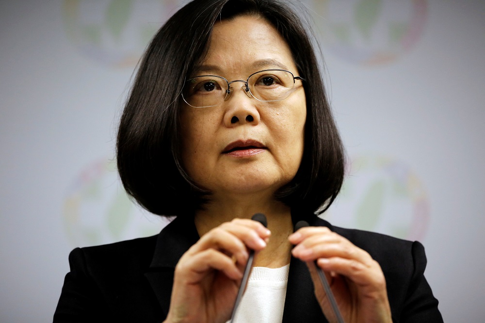 Taiwan President Tsai Ing-wen announces her resignation as chairwoman of the Democratic Progressive Party (DPP) after local elections in Taipei, Taiwan November 24, 2018. u00e2u20acu201d Reuters pic 