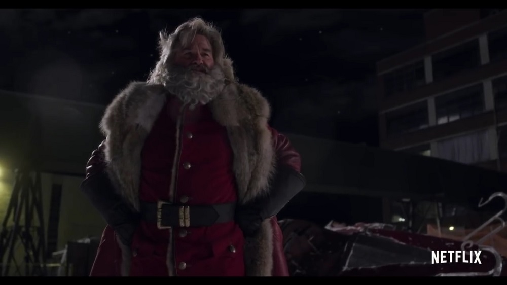 A screengrab from upcoming holiday adventure u00e2u20acu02dcThe Christmas Chroniclesu00e2u20acu2122 that stars Kurt Russell, Darby Camp and Judah Lewis.