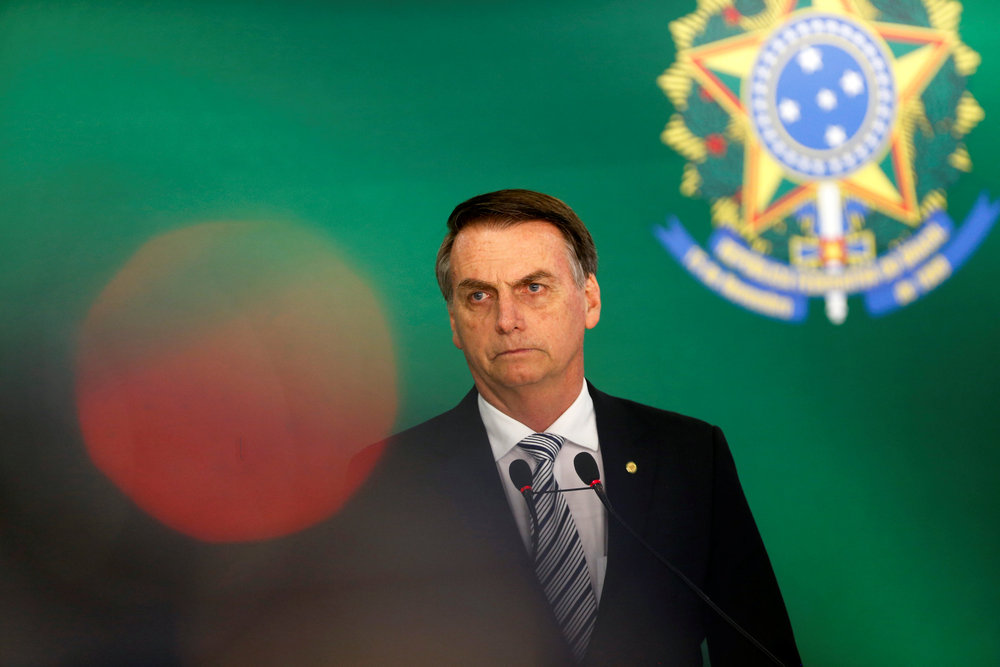 Brazil's President-elect Jair Bolsonaro at a news conference at the Planalto Palace in Brasilia November 7, 2018.  u00e2u20acu201d Reuters pic