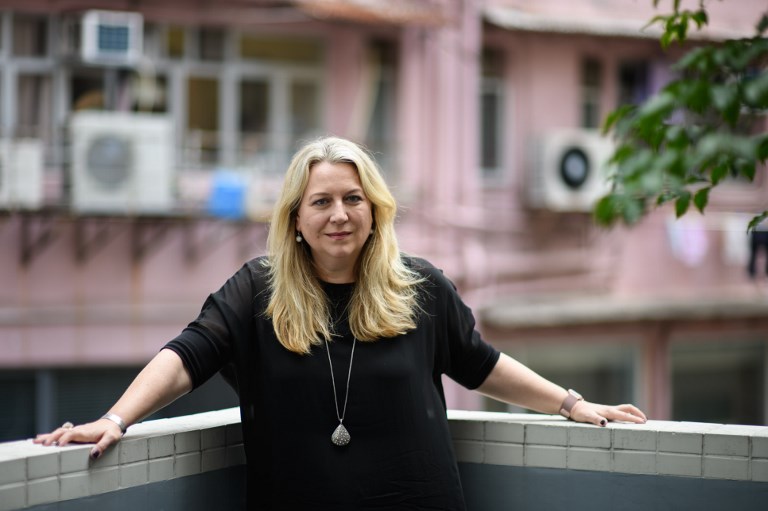 This picture taken November 9, 2018 shows US author Cheryl Strayed posing during an interview with AFP in Hong Kong. u00e2u20acu201d AFP pic
