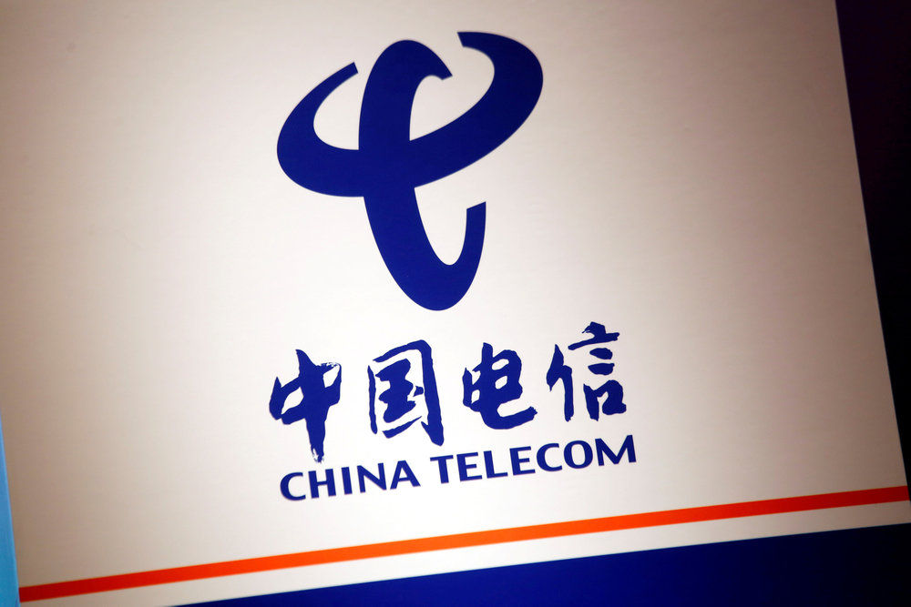 The company logo of China Telecom is displayed at a news conference in Hong Kong August 20, 2018. u00e2u20acu201d Reuters pic 
