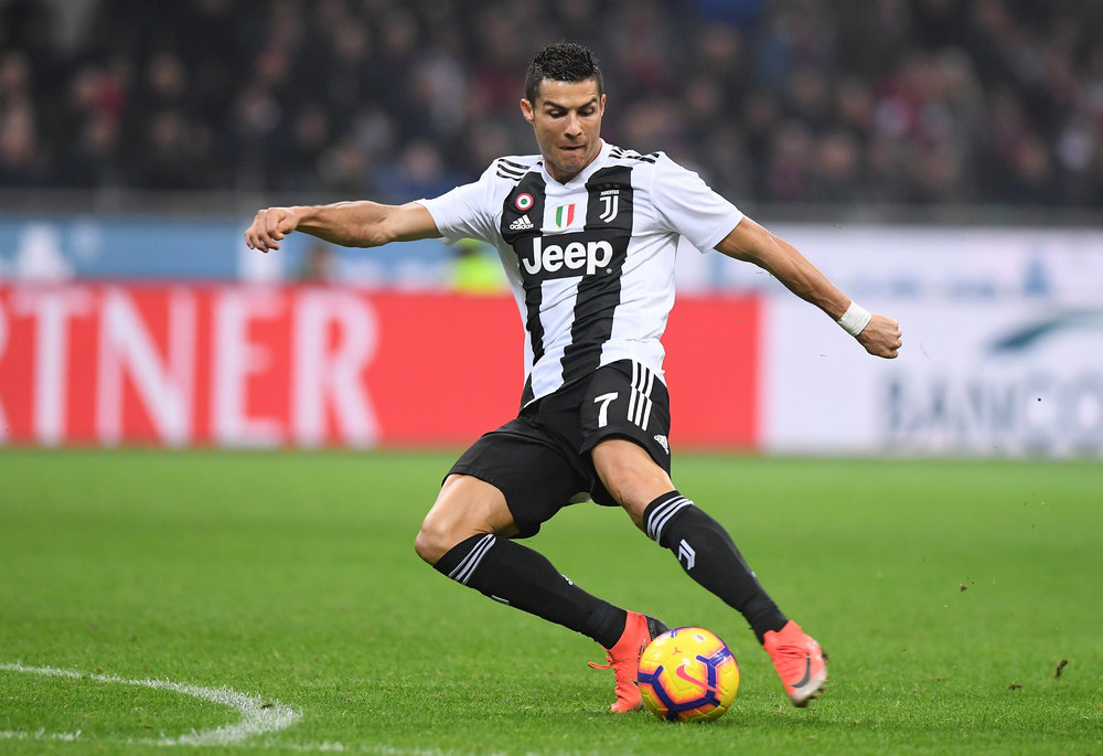 Juventus' Cristiano Ronaldo in action Serie A action with AC Milan at the San Siro November 11, 2018. u00e2u20acu201d Reuters pic