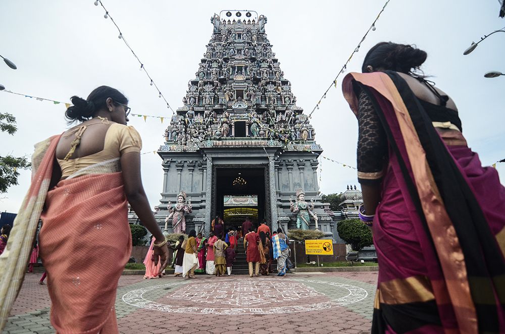 Hindu devotees throng the Sri Maha Mariamman Temple on Deepavali day in Puchong November 6, 2018. u00e2u20acu2022 Picture by Miera Zulyana