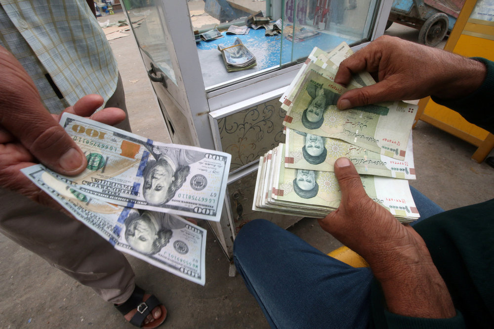 Iranian rials, US dollars and Iraqi dinars are seen at a currency exchange shop in Basra, Iraq November 3, 2018. u00e2u20acu201d Reuters pic