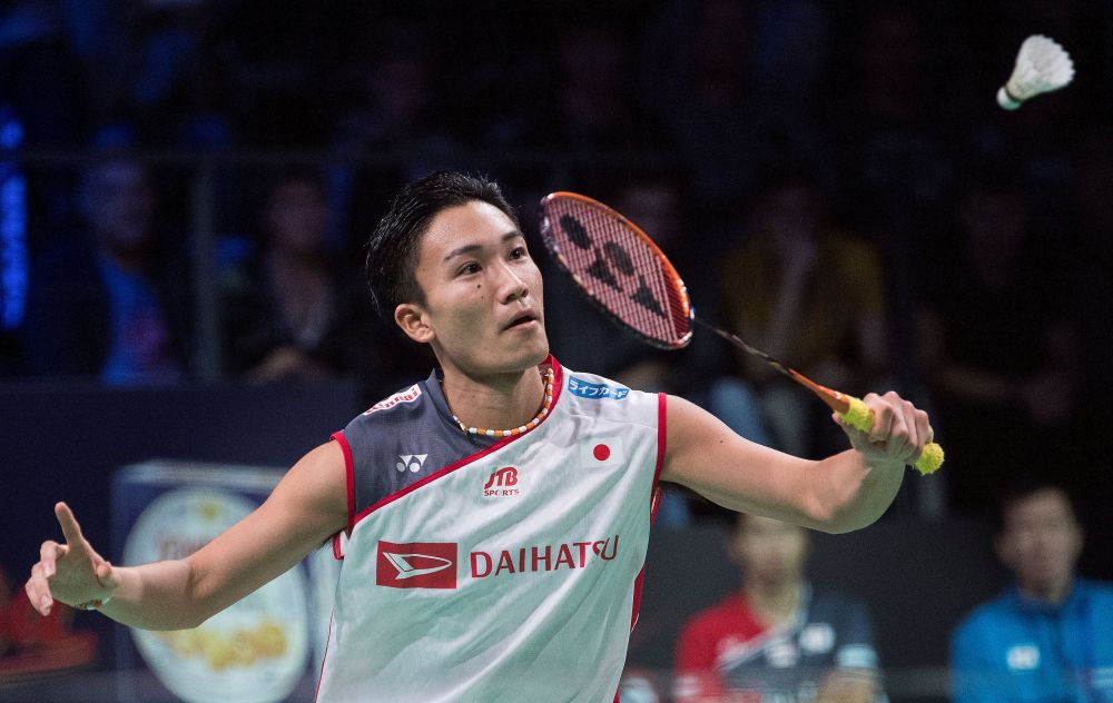 Kento Momota of Japan in action against Tien Chen Chou of Taiwan at the Danisa Denmark Open 2018, October 21, 2018. u00e2u20acu201d Reuters pic