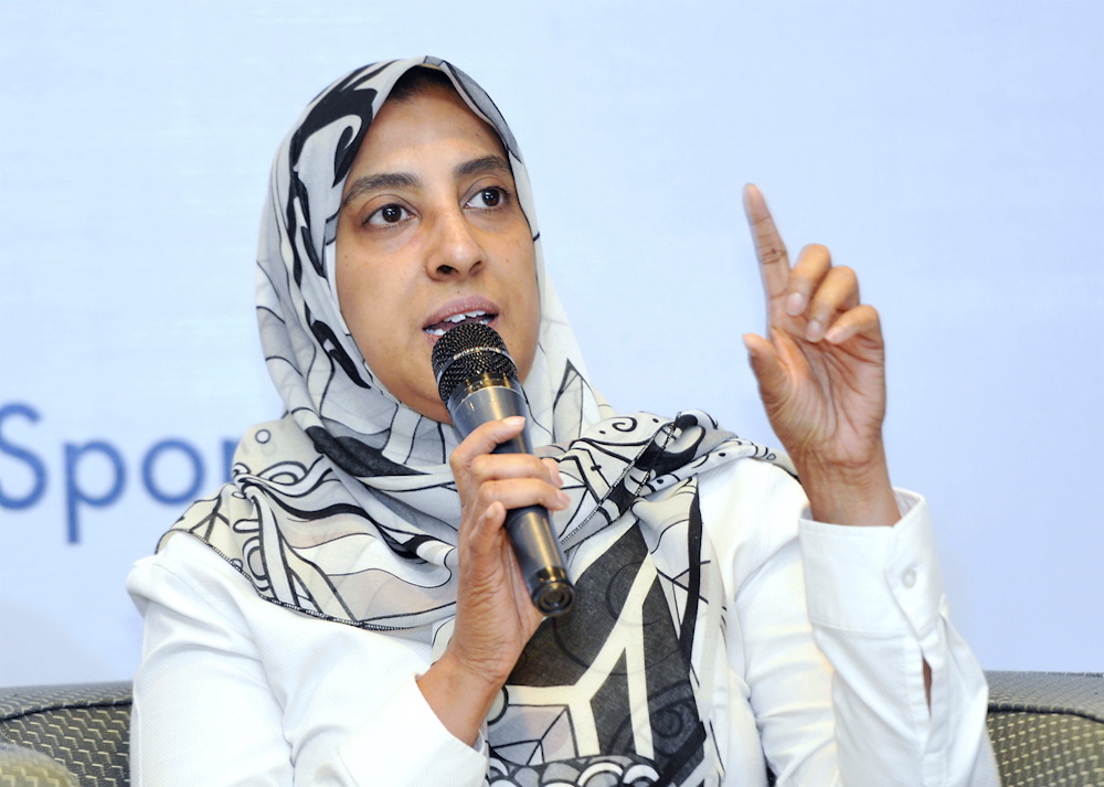 Lawyers for Liberty executive director Latheefa Koya speaks during the Youth Economic Forum 2018 at the Securities Commission in Kuala Lumpur October 27, 2018. u00e2u20acu201d Picture by Ham Abu Bakar