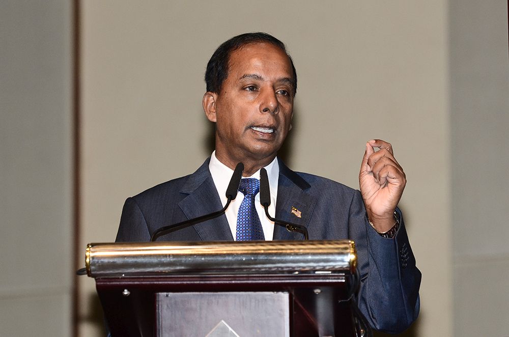 M. Kulasegaran speaks during a townhall meeting on foreign workers in Putrajaya November 1, 2018. u00e2u20acu201d Picture by Miera Zulyana