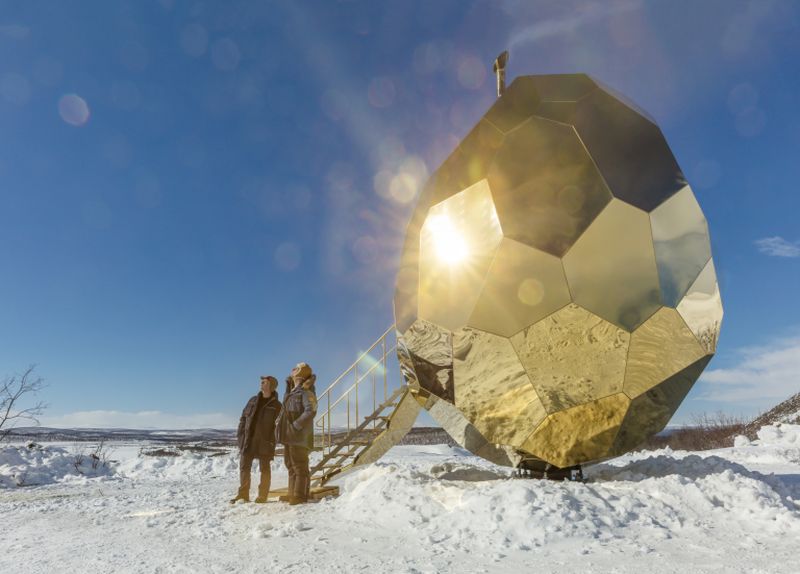 Solar Egg by Bigert & Bergstru00c3u00b6m for Riksbyggen in Kiruna, Sweden. u00e2u20acu2022 AFP pic