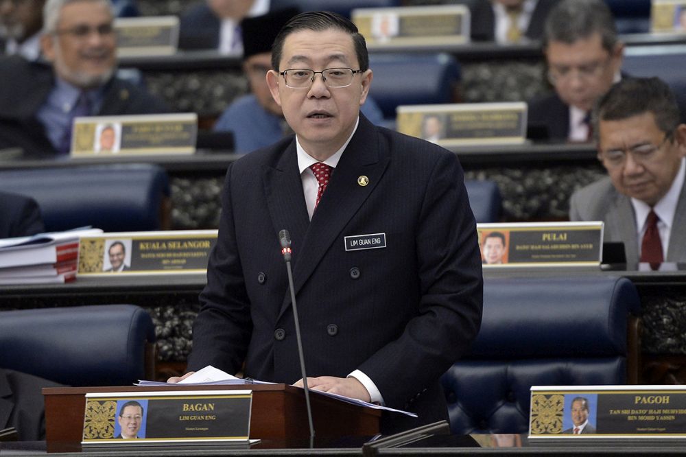 Finance Minister Lim Guan Eng tables Budget 2019 at Parliament in Kuala Lumpur November 2, 2018.u00e2u20acu2022 Picture by Mukhriz Hazim
