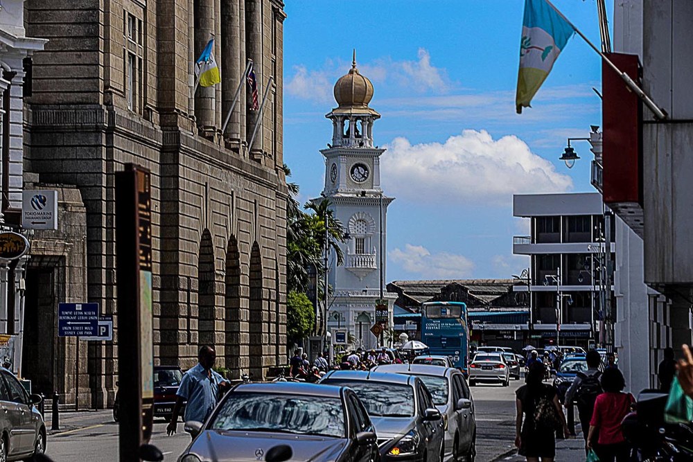 The view of the Queen Victoria Memorial Clock Tower in Georgetown. u00e2u20acu201d Picture by Sayuti Zainuddin