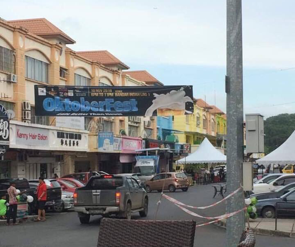 A banner for the Oktoberfest can be seen in Sabah. u00e2u20acu201d Picture courtesy of Sabah Parti Amanah Negara