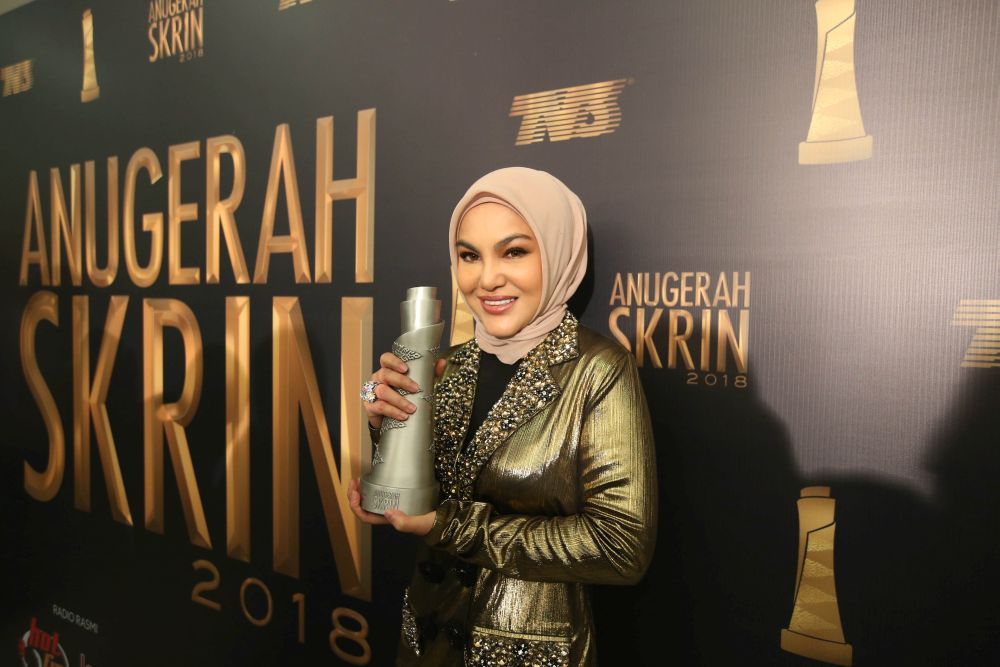 Umie Aida Anugerah Skrin 2018. u00e2u20acu201d Picture by Azinuddin Ghazali